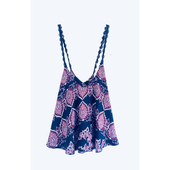 PacSun Tops - 🌲 LA Hearts Pacsun Crisscross Detail Print Sz M